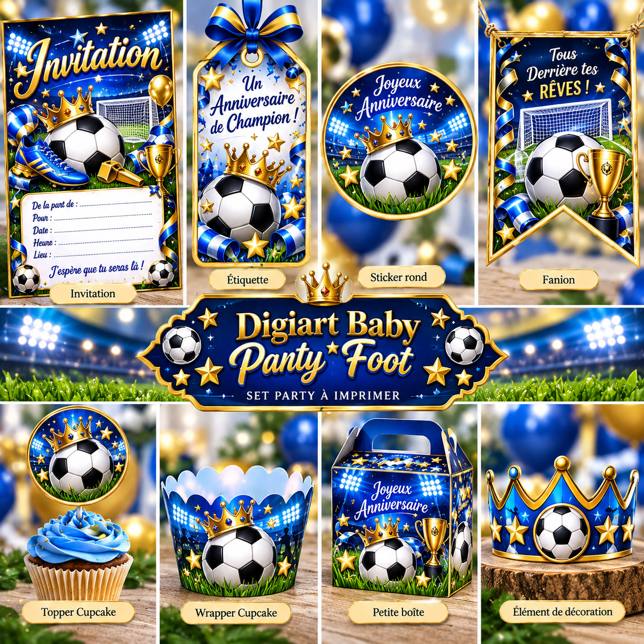 (image for) Party foot bleu